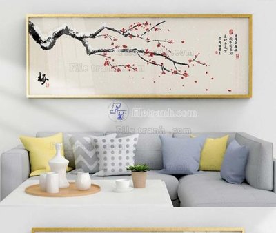 File tranh File tranh hiện đại pha lê gương KF103754 (bản gốc) treo phòng ăn