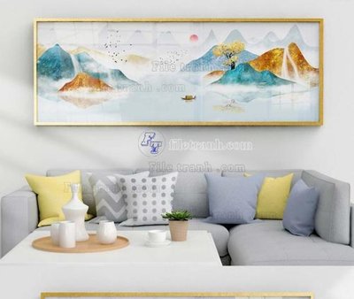 File tranh File tranh hiện đại pha lê gương KF103758 (gốc) chủ đề trừu tượng