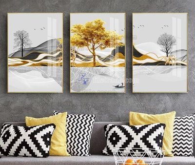 File tranh File tranh hiện đại pha lê gương KF103824 (gốc) chủ đề thành phố