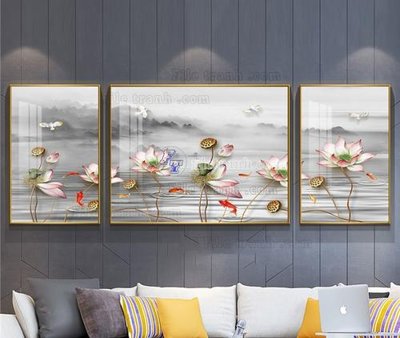 File gốc File tranh hiện đại pha lê gương KF103842 (ảnh chi tiết) để in ấn