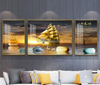 File tranh File tranh hiện đại pha lê gương KF103854 (gốc) chủ đề thiên nhiên