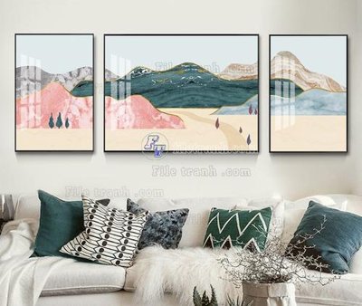 Tải file tranh gốc File tranh hiện đại pha lê gương KF103857 chất lượng cao