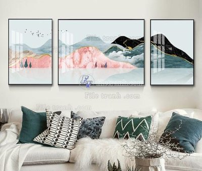 File PSD File tranh hiện đại pha lê gương KF103858 (gốc) cho in quảng cáo