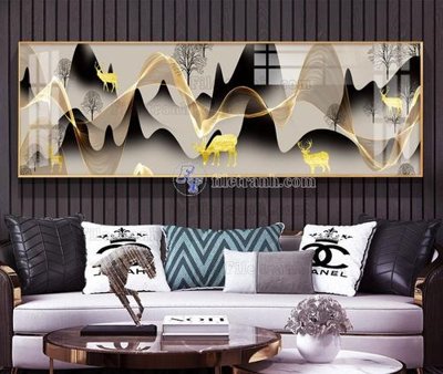 Tải file File tranh hiện đại pha lê gương KF103865 (gốc) chủ đề tâm linh