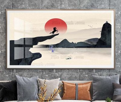 File gốc File tranh hiện đại pha lê gương KF103871 (phiên bản chuẩn) để in ấn