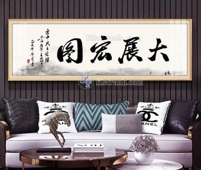 File tranh File tranh hiện đại pha lê gương KF103886 (gốc) in vải canvas