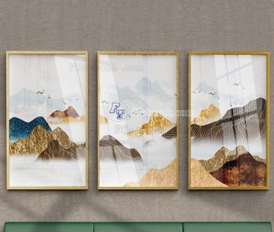 Download file File tranh hiện đại pha lê gương KF103907 (gốc) in mica bàn thờ