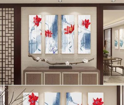 Tải file File tranh hiện đại pha lê gương KF103929 (ảnh gốc) in gạch men