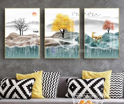 Cung cấp file tranh gốc File tranh hiện đại pha lê gương KF103987 độc quyền