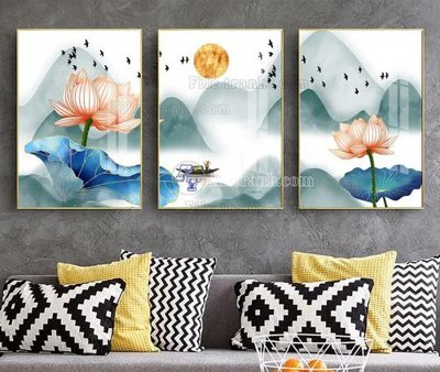 File gốc File tranh hiện đại pha lê gương KF103990 (bản quyền) cho in ấn