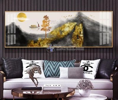 File tranh File tranh hiện đại pha lê gương KF104007 (bản gốc) trang trí văn phòng