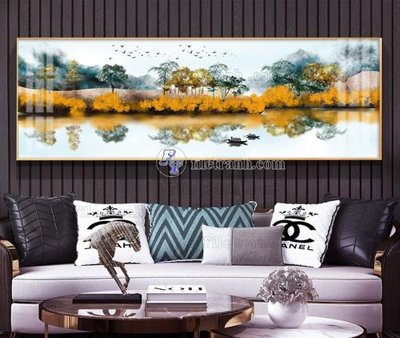 File ảnh File tranh hiện đại pha lê gương KF104009 (gốc) trang trí khách sạn