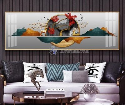 File tranh File tranh hiện đại pha lê gương KF104010 (ảnh gốc) in trần xuyên sáng