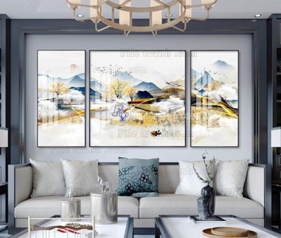 Download file tranh PSD File tranh hiện đại pha lê gương KF104023 để chỉnh sửa