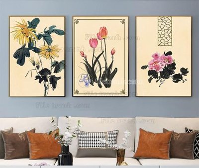 File gốc File tranh hiện đại pha lê gương KF104033 cho in ấn và thiết kế