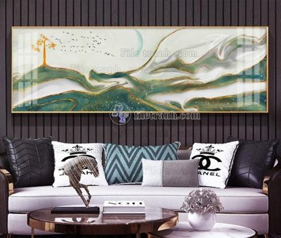 File tranh PSD File tranh hiện đại pha lê gương KF104041 chất lượng cao