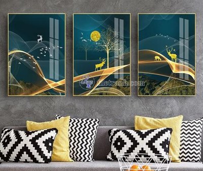 File gốc File tranh hiện đại pha lê gương KF104057 (PNG) chất lượng cao