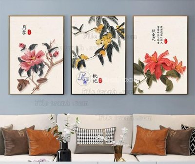 Tải file gốc in lụa File tranh hiện đại pha lê gương KF104085 siêu nét