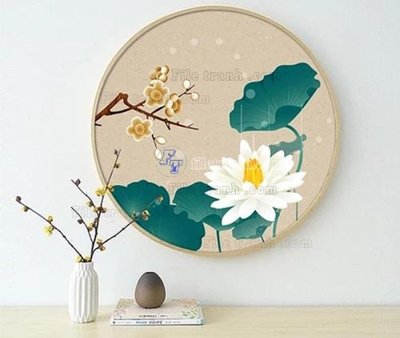 File ảnh File tranh hiện đại pha lê gương KF104089 (gốc) in PP, decal