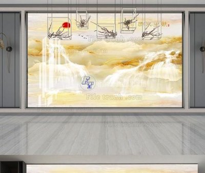 File tranh File tranh hiện đại pha lê gương KF104090 (gốc) chủ đề động vật