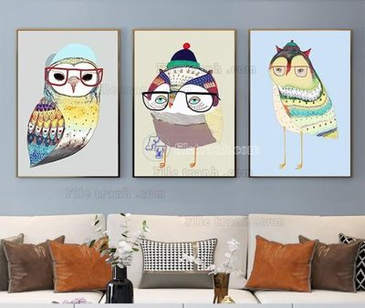 File tranh File tranh hiện đại pha lê gương KF104107 (bản gốc) in lụa 5D