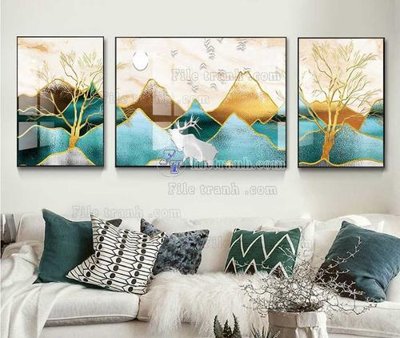 Download file gốc File tranh hiện đại pha lê gương KF104131 (in lụa) nghệ thuật