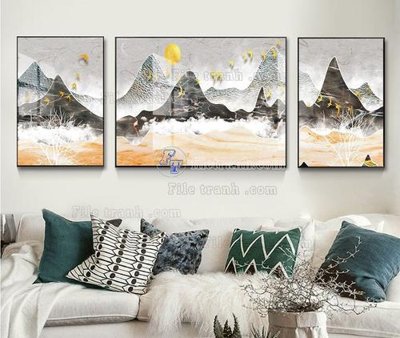 File gốc File tranh hiện đại pha lê gương KF104132 (ảnh rõ nét) để in