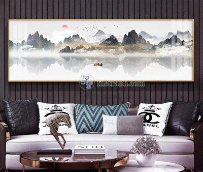 File PSD File tranh hiện đại pha lê gương KF104135 (gốc) nhiều lớp (multi-layer)