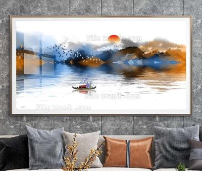 File gốc File tranh hiện đại pha lê gương KF104160 (chuẩn màu) cho in offset