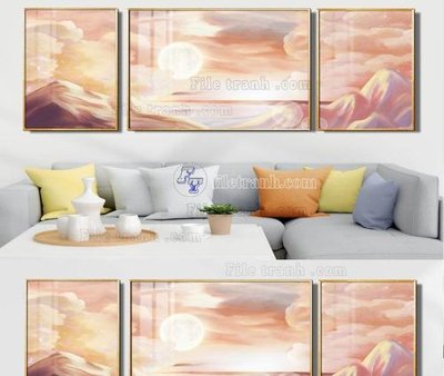 File ảnh File tranh hiện đại pha lê gương KF104169 (gốc) cho trang trí nội thất