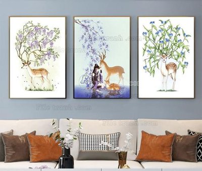 File gốc File tranh hiện đại pha lê gương KF104178 (thiết kế) cho in ấn