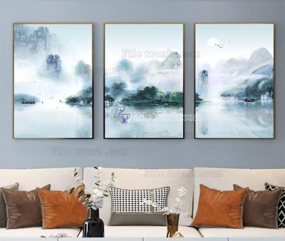 Ảnh gốc File tranh hiện đại pha lê gương KF104181 (nét căng) in mica