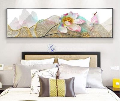 File gốc File tranh hiện đại pha lê gương KF104194 (in lụa) tranh mã đáo