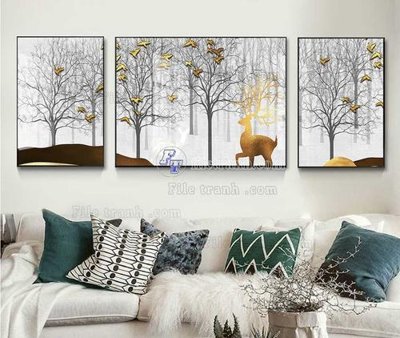 Tải file gốc in lụa File tranh hiện đại pha lê gương KF104219 siêu nét