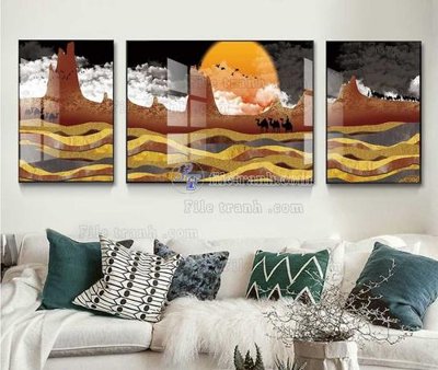 Tải file File tranh hiện đại pha lê gương KF104223 (gốc) chủ đề tôn giáo