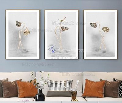 File in trần File tranh hiện đại pha lê gương KF104239 (bản gốc) đại dương