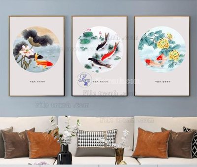 File in lụa File tranh hiện đại pha lê gương KF104253 (chất lượng cao) File tranh hiện đại pha lê gương KF104253