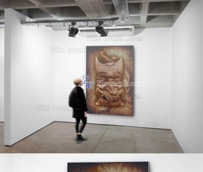 File gốc in tráng gương File tranh hiện đại pha lê gương KF104279 chi tiết