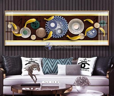 File tranh File tranh hiện đại pha lê gương KF104297 (gốc) chủ đề thiên nhiên