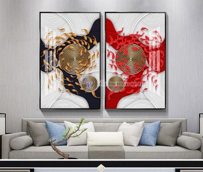 File gốc File tranh hiện đại pha lê gương KF104301 (trang trí) phòng làm việc