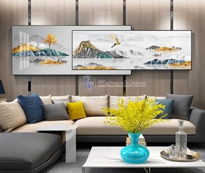 File ảnh File tranh hiện đại pha lê gương KF104394 (gốc) in poster