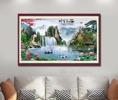 Download file File tranh hiện đại pha lê gương KF104402 (gốc) in mica ốp bếp