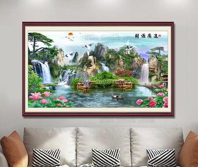 File tranh File tranh hiện đại pha lê gương KF104418 (gốc) in trên kính