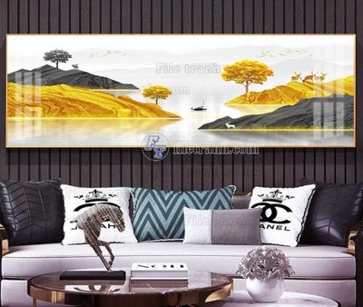 File tranh File tranh hiện đại pha lê gương KF104440 (gốc) chủ đề con người