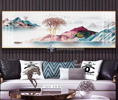 File tranh File tranh hiện đại pha lê gương KF104441 (bản gốc) in lụa dán tường