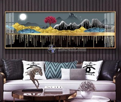 File gốc File tranh hiện đại pha lê gương KF104460 (cho in ấn) độc quyền