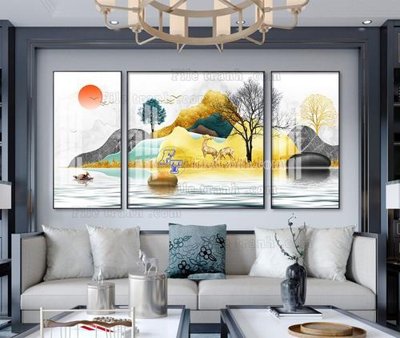 Tải file PSD File tranh hiện đại pha lê gương KF104478 (nguyên layer) để in