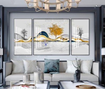 File PSD File tranh hiện đại pha lê gương KF104486 (nguyên bản) cho thiết kế