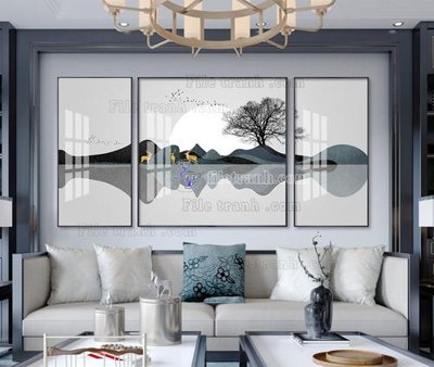 File gốc File tranh hiện đại pha lê gương KF104498 (PSD/TIFF) độ phân giải cao