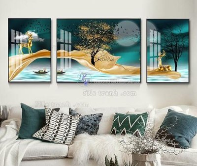 Download file File tranh hiện đại pha lê gương KF104507 (chuẩn in) chất lượng cao